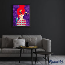 Charger l'image dans la galerie, peinture par numéros | Femme et Toucans | femmes animaux oiseaux portrait nouveautés intermédiaire | FiguredArt