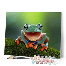 Charger l'image dans la galerie, peinture par numéros | Petite Grenouille | animaux, grenouilles, intermédiaire | FiguredArt
