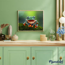 Charger l'image dans la galerie, peinture par numéros | Petite Grenouille | animaux, grenouilles, intermédiaire | FiguredArt
