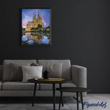 Charger l'image dans la galerie, peinture par numéros | Cathédrale et reflet du lac | ville nouveautés complexe | FiguredArt
