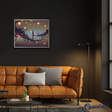 Charger l'image dans la galerie, peinture par numéros | Lanternes dans la Nuit | intermédiaire, paysages | FiguredArt