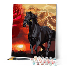 Charger l'image dans la galerie, Cheval Noir et Éclairs