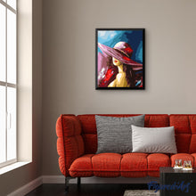 Charger l'image dans la galerie, peinture par numéros | Femme séduisante au chapeau | femmes portrait nouveautés intermédiaire | FiguredArt