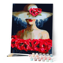 Charger l'image dans la galerie, Femme au chapeau et Fleurs