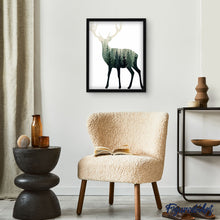 Charger l'image dans la galerie, peinture par numéros | Cerf et Forêt | animaux, facile, rennes et biches | FiguredArt