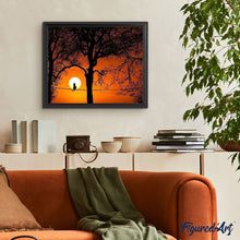 Charger l'image dans la galerie, peinture par numéros | Chat et Pleine Lune | animaux, chats, complexe, paysages | FiguredArt