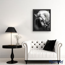 Charger l'image dans la galerie, peinture par numéros | Cheval Tête baissée | animaux, chevaux, intermédiaire | FiguredArt