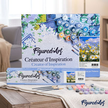 Charger l'image dans la galerie, peinture par numéros | Champs de Marguerites et Ciel bleu | fleurs paysages nouveautés complexe | FiguredArt