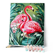Charger l'image dans la galerie, Jolis Flamants roses et Feuillage
