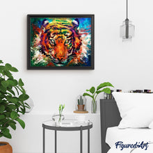 Charger l'image dans la galerie, peinture par numéros | Tigre et Couleurs | animaux, complexe, tigres | FiguredArt