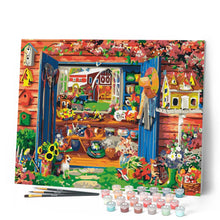 Charger l'image dans la galerie, peinture par numéros | Cabane du Jardin | fleurs nouveautés complexe | FiguredArt