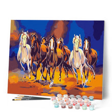 Charger l'image dans la galerie, peinture par numéros | Les chevaux au galop | animaux chevaux nouveautés intermédiaire | FiguredArt