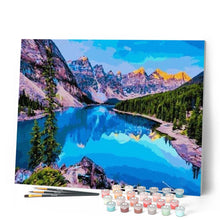 Charger l'image dans la galerie, peinture par numéros | Reflets de la Montagne | complexe, montagnes, paysages | FiguredArt