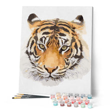 Charger l'image dans la galerie, peinture par numéros | Tête de Tigre | animaux, facile, tigres | FiguredArt