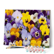 Charger l'image dans la galerie, peinture par numéros | Pensées | fleurs, intermédiaire | FiguredArt
