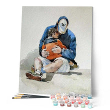 Charger l'image dans la galerie, peinture par numéros | Père consolant son Fils | complexe, portrait | FiguredArt