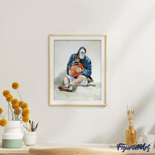 Charger l'image dans la galerie, peinture par numéros | Père consolant son Fils | complexe, portrait | FiguredArt