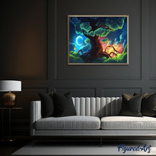 Charger l'image dans la galerie, peinture par numéros | Arbre lumineux | arbres, intermédiaire, paysages | FiguredArt