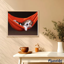 Charger l'image dans la galerie, peinture par numéros | Chien se reposant | animaux, chiens, facile | FiguredArt