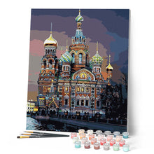 Charger l'image dans la galerie, peinture par numéros | Eglise russe | complexe, france, ville | FiguredArt