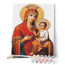 Charger l'image dans la galerie, peinture par numéros | Vierge à l’Enfant | facile, religion | FiguredArt
