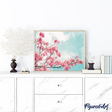 Charger l'image dans la galerie, peinture par numéros | Branche en Fleurs | fleurs, intermédiaire | FiguredArt