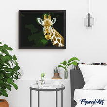 Charger l'image dans la galerie, peinture par numéros | Tête et cou de Girafe | animaux, facile, girafes | FiguredArt