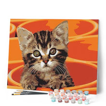 Charger l'image dans la galerie, peinture par numéros | Chaton et Bols | animaux, chats, facile | FiguredArt