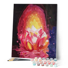 Charger l'image dans la galerie, peinture par numéros | Lumière Lotus flottant | complexe, fleurs | FiguredArt