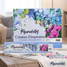 Charger l'image dans la galerie, peinture par numéros | Phalaenopsis roses | complexe, fleurs | FiguredArt