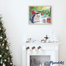 Charger l'image dans la galerie, peinture par numéros | Hérisson et Cadeaux de Noël | animaux, complexe, hérissons, Noël | FiguredArt
