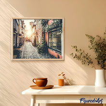 Charger l'image dans la galerie, peinture par numéros | Coucher de soleil dans la Ruelle | complexe, ville | FiguredArt