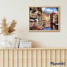Charger l'image dans la galerie, peinture par numéros | Petit Village de Montagne | complexe, paysages, ville | FiguredArt