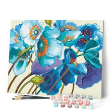 Charger l'image dans la galerie, peinture par numéros | Jolies Fleurs bleues | facile, fleurs | FiguredArt