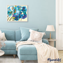 Charger l'image dans la galerie, peinture par numéros | Jolies Fleurs bleues | facile, fleurs | FiguredArt