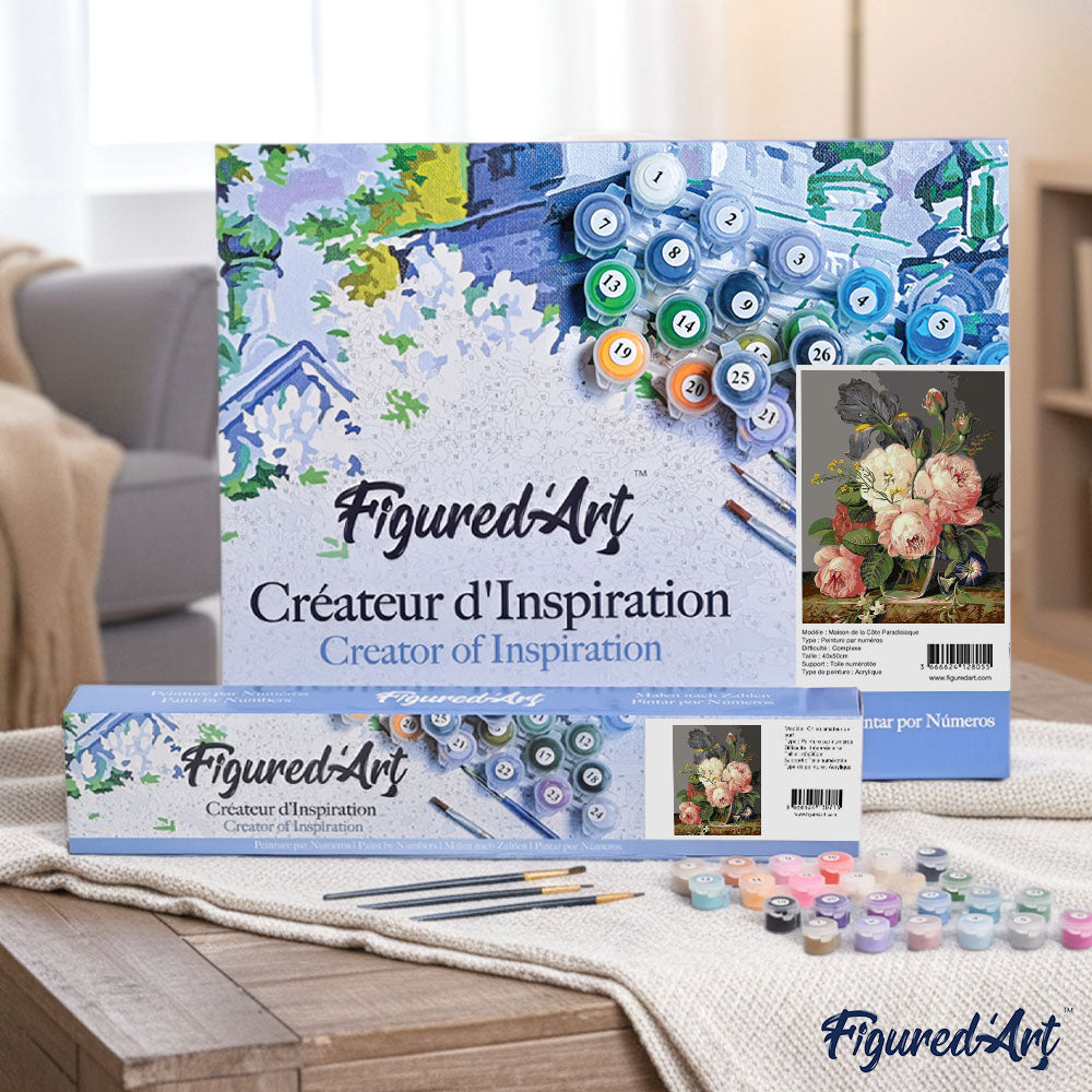 TISHIRON Peinture par numéros DIY pour adultes Fleurs, Kits de peinture par numéros pour adultes Fleurs sauvages, Peinture à l'huile avec pinceaux Plante en fleur, Artisanat 40 x 50 cm (Cadre TISHIRON Peinture par numéros DIY pour adultes Fleurs, Kits de peinture par numéros pour adultes Fleurs sauvages, Peinture à l'huile avec pinceaux Plante en fleur, Artisanat 40 x 50 cm (Cadre