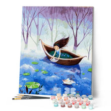 Charger l'image dans la galerie, peinture par numéros | Petit Bateau en Papier | bateaux, intermédiaire | FiguredArt