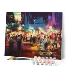 Charger l'image dans la galerie, peinture par numéros | Jour de Marché | complexe, ville | FiguredArt