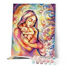 Charger l'image dans la galerie, peinture par numéros | Dans les bras de sa Mère | complexe, france, romantique | FiguredArt