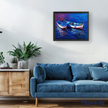 Charger l'image dans la galerie, peinture par numéros | Bateaux de Pêche de Nuit | bateaux, complexe | FiguredArt