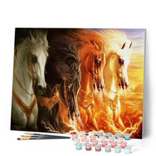 Charger l'image dans la galerie, peinture par numéros | Quatre Chevaux | animaux, chevaux, Complexe | FiguredArt