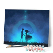Charger l'image dans la galerie, peinture par numéros | L’amour dans la pénombre | Facile, romantique | FiguredArt