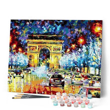 Charger l'image dans la galerie, peinture par numéros | Voitures de nuit à Paris | complexe, reproduction, ville | FiguredArt