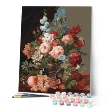 Charger l'image dans la galerie, peinture par numéros | Gros bouquet fleuri | Complexe, fleurs | FiguredArt