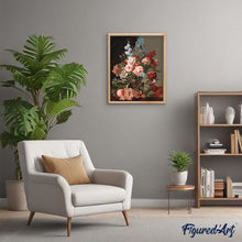 Charger l'image dans la galerie, peinture par numéros | Gros bouquet fleuri | Complexe, fleurs | FiguredArt