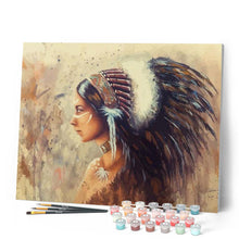Charger l'image dans la galerie, peinture par numéros | Un Indien | Intermédiaire, portrait | FiguredArt