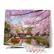Charger l'image dans la galerie, peinture par numéros | Fleurs de cerisiers au Japon | Complexe, fleurs, paysages | FiguredArt