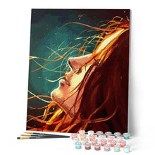 Charger l'image dans la galerie, peinture par numéros | Femme dans le vent | Facile, portrait | FiguredArt