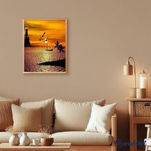 Charger l'image dans la galerie, peinture par numéros | Coucher de soleil en bord de mer | Complexe, paysages | FiguredArt