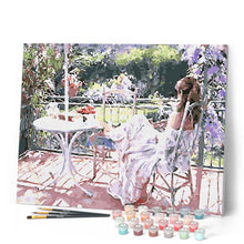 Charger l'image dans la galerie, peinture par numéros | Repos au Jardin | complexe, fleurs, france, romantique | FiguredArt